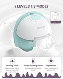 Heated Wearable Breast Pump, Industry-Leading Heating Tech, Innovative Magnetic Charging Cable, App Control, Anti-dust Cover, Hospital-Grade Suction, 1 Pack by TinyTreasures Baby Boutique
