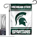 College Flags & Banners Co. Michigan State Spartans Garden Banner Flag with Flag Pole Stand Set by GreenHaven Gardens
