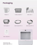 HAVA Countertop Dishwasher with Water Softener and Enhanced Energy Efficiency, Portable Dishwasher with 8 Wash Programs, Child Lock & Delayed Start Function, No Installation Needed - Misty Lilac by TinyTreasures Baby Boutique