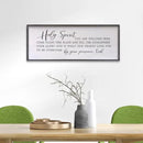Holy Spirit You are Welcome Here Wall Decor Art 24"X10" Quote Christian Bible Verse Religious Scripture Wall Sign (Black) by CozyNest Decor
