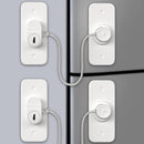 AOSITE Mini Fridge Locks for Kids No Drill Refrigerator Locks for Adults Cupboard Lock Child Safety Locks for Cabinets Drawer Locks Freezer Lock Baby Proofing (White, 2) by TinyTreasures Baby Boutique