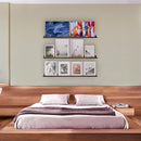 AZSKY 36 Inch Wall Mounted Floating Shelves for Home Decoration,Picture Display Wall Ledge Shelf for Bedrooms,Office,Living Room, Kitchen, Deep Walnut Wood Wall Shelf,3 Same Sizes by TinyTreasures Baby Boutique