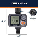 Morvat Sprinkler Timer Outdoor, Garden Hose Faucet Water Timer with Rain Delay, Programmable Automatic/Manual Modes, Watering Irrigation Timer System + Teflon Tape, 2 Spare Washers & 2 Filter Washers by GreenHaven Gardens