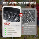 3-Burner Propane Gas Grill with Side Burner, 25,650 BTU Outdoor BBQ Grill with Stainless Steel Warming Rack, Enameled Cooking Grids, Built-in Thermometer & Foldable Side Tables with 6" Wheels by GreenHaven Gardens