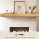 72x8x5 Fireplace Mantel - Handcrafted Rustic Solid Wood Wall Mounted Floating Shelf with Invisible Heavy Duty Wood Bracket (Natural) by CozyNest Decor