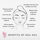 Mount Lai Rose Quartz Gua Sha Facial Tool – The Stone of Graceful Radiance – 100% Genuine Rose Quartz Stone Face Sculpting Tool for Lymphatic Drainage, Puffiness Reduction & Graceful Beauty by CozyNest Decor