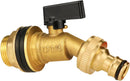 spigot for rain barrel parts kit, brass water barrel spigots accessories for 55 gallon bucket, garden hose connector adapter bulkhead fitting, 1-1/4 inch O.D. thread 5/8 inch barb O.D. by GreenHaven Gardens