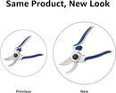 Amazon Basics Professional Hand Pruners, Pruning Shears for gardening, 7-inch Steel Bypass Garden Scissors, Blue by GreenHaven Gardens