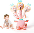 Jollybaby Plush Talking Singing Dancing Musical Flamingo Toy for Toddlers 1-3 Just Like Cactus Toy, Music Mimicking Interactive Toy for Crawling Kids, Sensory Stuffed Toy Gift for Baby 0-6-12 Month by TinyTreasures Baby Boutique
