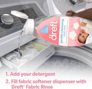 Dreft Baby Gentle Cleansing Fabric Rinse, 48 fl oz, Hypoallergenic, Dermatologist Tested on Sensitive Skin, Odor Remover by TinyTreasures Baby Boutique