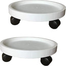 2 Pack of 12.6 Inch Heavy Duty Plant Caddy with Wheels,Rolling Plant Stand Pot Trolley,Wheeled Planter Saucer Tray,Potted Flower Mover Dolly with Casters Round Coaster for Indoor Outdoor by GreenHaven Gardens