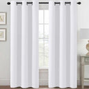 H.VERSAILTEX White Curtains for Bedroom Thermal Insulated Room Darkening Living Room Curtains Grommet Privacy Protection Window Curtain Panels/Drapes for Nursery, 2 Panels, 42x84 Inches, Pure White by CozyNest Decor