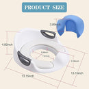 Potty Training Seat for Boys Girls Kids Toddlers Toilet Training Seat Potty Seat for Baby with Detachable Soft Cushion Sturdy Handle and Backrest (White) by TinyTreasures Baby Boutique
