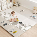 Baby Floor Play Mat 47"x47" Baby Playpen Mat, Foldable Baby Girl Playmat, Reversible Waterproof Foam Play Mats for Baby, 0.4 inch Crawling Baby Mat for 50" X 50" & 47"x47" Playpen(47*47*0.4) by TinyTreasures Baby Boutique