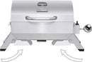 Royal Gourmet GT1001 Stainless Steel Portable Grill, 10000 BTU BBQ Tabletop Gas Grill with Folding Legs and Lockable Lid, Outdoor Camping, Deck and Tailgating, Silver by GreenHaven Gardens