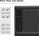 Graphic Drawing Tablet, ienRon 10x6.25 Inch,Digital Graphics Tablets for PC and Computer/Pad- 8192 Pressure Battery-Free Pen, 12 Hot Keys, Compatible Windows/Android, Includes Stand,Good Gifts,Black by TinyTreasures Baby Boutique