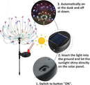 DIY Solar Garden Lights ETL Certified, Solid/Flash Color Changing LED Solar DIY Flowers Stars Lights Outdoor, RockyMars Waterproof Solar Powered Pathway Lights for Path Lawn Walkway Patio Yard, 2 Pack
