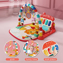 Musical Baby Gyms Play Mats Musical Activity Mat Piano Baby Play Gym Tummy Time Padded Mat for Baby Newborn Toddler Infants (Red) by TinyTreasures Baby Boutique