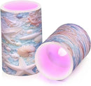 Flickering Flameless Candles, Starfish Seashell LED Candles with Remote Timer, Set of 2 Battery Operated Candle for Valentine Wedding Birthday by GreenHaven Gardens