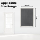 Magic Tape Stick On Curtains Window Shades Pull Down Blackout Window Cover Blackout Curtains for Bedroom No Drillng Self Adhesive Curtains No Rod Small Curtain, 47" W X 71" L, Grey, 1 Panel by TinyTreasures Baby Boutique