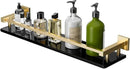 Alise Bathroom Shelves,Gold Glass Shelf for Bathroom, Modern Floating Shelves,20 inch by CozyNest Decor