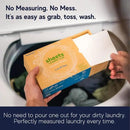 Sheets Laundry Club Laundry Detergent Sheets, 100 Loads - Fragrance Free Scent, Eco-Friendly, Quick-Dissolving Formula, Hypoallergenic, Septic Safe, Plastic-Free Packaging - 50 Sheets by CozyNest Decor