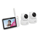 VTech VM924-2 Remote Pan-Tilt-Zoom Baby Monitor with 2 Cameras & Audio,5" LCD Screen,Up to 17Hrs Video Streaming&31Hrs Battery for Audio,Night Vision,1000ft Range,Soothing Sounds,Temperature Sensor by TinyTreasures Baby Boutique