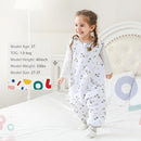 HOMEAL Baby Sleep Sack, 1.0 TOG With Legs for Toddlers 5t-7t, Sleeveless by TinyTreasures Baby Boutique