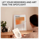 Homeforia Picture Frames 16x20 Rose Gold, High End Metal 16x20 Poster Frame with Mat 11x14 inch Photo, 16 x 20 Rose Gold Frame Matted to 11 by 14 Print, 20x16 Frame, Tempered Glass, Wall Kit, Set of 1 by CozyNest Decor