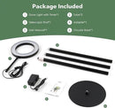 LBW Grow Lights for Indoor Plants Full Spectrum with Stand, Floor Plant Growing Lamp for Large Plants, Auto ON/Off Timer 4/8/12H, 4 Dimmable Levels, 47.2-63 inches Adjustable Height by GreenHaven Gardens