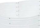 Sunnydaze Galvanized Raised Garden Bed - Metal Raised Bed for Gardening - Outdoor Planter Box for Flowers, Plants, and Vegetables - Ivory White - 12” H Clover by GreenHaven Gardens