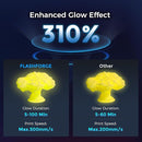 FLASHFORGE Rapid PLA Filament 1.75mm Luminous Yellow, 500mm/s High Speed Printing, Glow in The Dark 3D Printer Filament 1kg Spool, Dimensional Accuracy +/- 0.02mm, Brilliant, Long-Lasting Glow by TinyTreasures Baby Boutique