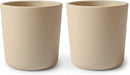 mushie Dinnerware Cups For Kids | Made in Denmark, Set of 2 (Vanilla) by TinyTreasures Baby Boutique