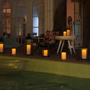 Homemory 6" x 4" Large Waterproof Outdoor Flameless Candles with Remote Control and Timer, Battery Operated Flickering LED Pillar Candles for Indoor Outdoor Lanterns, Porch, Long Lasting, Set of 4 by CozyNest Decor