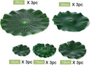 Superdream Artificial Realistic Lily Pads Floating Scenery Lotus Pods for Pool Decoration Aquarium Fish Pond Water Decorative (15 Pack) by GreenHaven Gardens