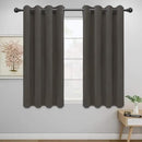 Easy-Going Blackout Curtains for Bedroom, Solid Thermal Insulated Grommet and Noise Reduction Window Drapes, Room Darkening Curtains for Living Room, 2 Panels (52x46 in,Taupe) by CozyNest Decor