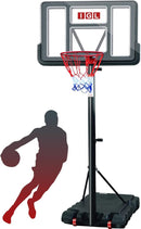 IGL Portable Basketball Hoop, 5.6-10FT Adjustable Basketball Goal System, 44 Inch Outdoor Basketball Hoop & Goals for Kids, Youth, and Adults in The Backyard, Driveway with PC Backboard by TinyTreasures Baby Boutique