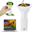 Microscope for Kids, 2'' Inch HD Screen Pocket Portable Microscope, 1000x Magnification Mini Magnifying Glass with Light for Kids, for 3-12 Girls & Boys - White by TinyTreasures Baby Boutique