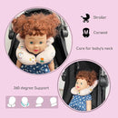 Baby Neck Pillows, Comfortable Baby Travel Head Neck Support Pillow for Car Seat Stroller Pushchair, Soft PP Cotton Travel Pillow for 0-1 Year Old Toddler Infant Newborn, Rainbow by TinyTreasures Baby Boutique