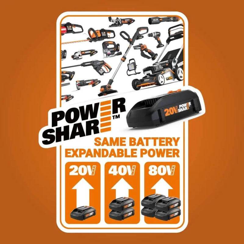 Worx Nitro 40V 15" Cordless String Trimmer with Brushless Motor, Powerful Grass Trimmer with Dual-Exit Bump-Feed Head, Lightweight Weed Trimmer Easy-Load Spool Head – Batteries & Charger Included, photo 2 of 6