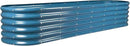 Land Guard 8×2×1.5ft Galvanized Raised Garden Bed Kit, Raised Garden Boxes Outdoor, Oval Metal Raised Garden Beds for Vegetables, Blue by GreenHaven Gardens