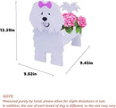 Cotton Veil Dog Planter Plant Pots,Cute Garden Dog Flower Planter,Dog Planters Birthday Gifts for Women,Office,Indoor/Outdoor Decor（9.45 * 9.02 * 13.39in） by GreenHaven Gardens