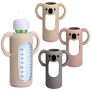 Mity rain 3 Pack Silicone Sleeves for Dr. Brown's Glass Bottles 8 OZ - Anti Breakage Baby Bottle Holder, Compatible with Dr. Brown's Glass Bottles for Babies with Handle by TinyTreasures Baby Boutique