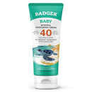 Badger Mineral Baby Sunscreen Cream SPF 40, 98% Organic Toddler Sunscreen with Zinc Oxide, Broad Spectrum, Reef Safe, Water Resistant, Pediatrician Tested Baby Sunblock for Sensitive Skin, 2.9 fl oz by TinyTreasures Baby Boutique