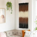 Macrame Wall Hanging Brown Boho Hand Woven Tassel Yarn Tapestry Wall Art for Living Room Bedroom Fiber Art 15''W*43''L by CozyNest Decor