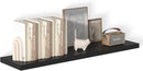 48 Inch Floating Shelf 1 Pack Large Floating Shelves for Wall No Drilling Accessories Included Deep Wall Shelves for Living Room Kitchen Farmhouse 48" W x 12" D x 1.2" Black by CozyNest Decor