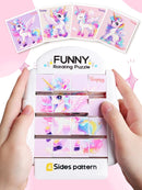 16-Piece Rotating Puzzles for Kids 4-6, Toddlers Puzzles 2-4, Road Trip, Airplane Activities Game, Travel Toys - Brain Teaser, Fine Motor Skills - Birthday Gifts Boys & Girls - Pink Alicorn by TinyTreasures Baby Boutique