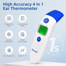 Berrcom 3 in 1 Forehead and Ear Thermometer Indoors Non-Contact Backlight Body Object Temperature Checking Sensor Touchless Digital Thermometer with Fever Alert by TinyTreasures Baby Boutique