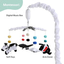 The Peanutshell Baby Crib Mobile for Boys & Girls, Musical, Montessori Nursery Mobiles, Black and White Crib Decor, High Contrast Mobile, Crib Toys Hanging, Crib Accessories Boy by TinyTreasures Baby Boutique