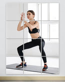 Home Gym Mirrors 12 Inch x 12Pcs Full Length Mirror Tiles Acrylic Unbreakable Wall Mounted Mirror Frameless Full Length for Home Gym, Bedroom, Door by CozyNest Decor